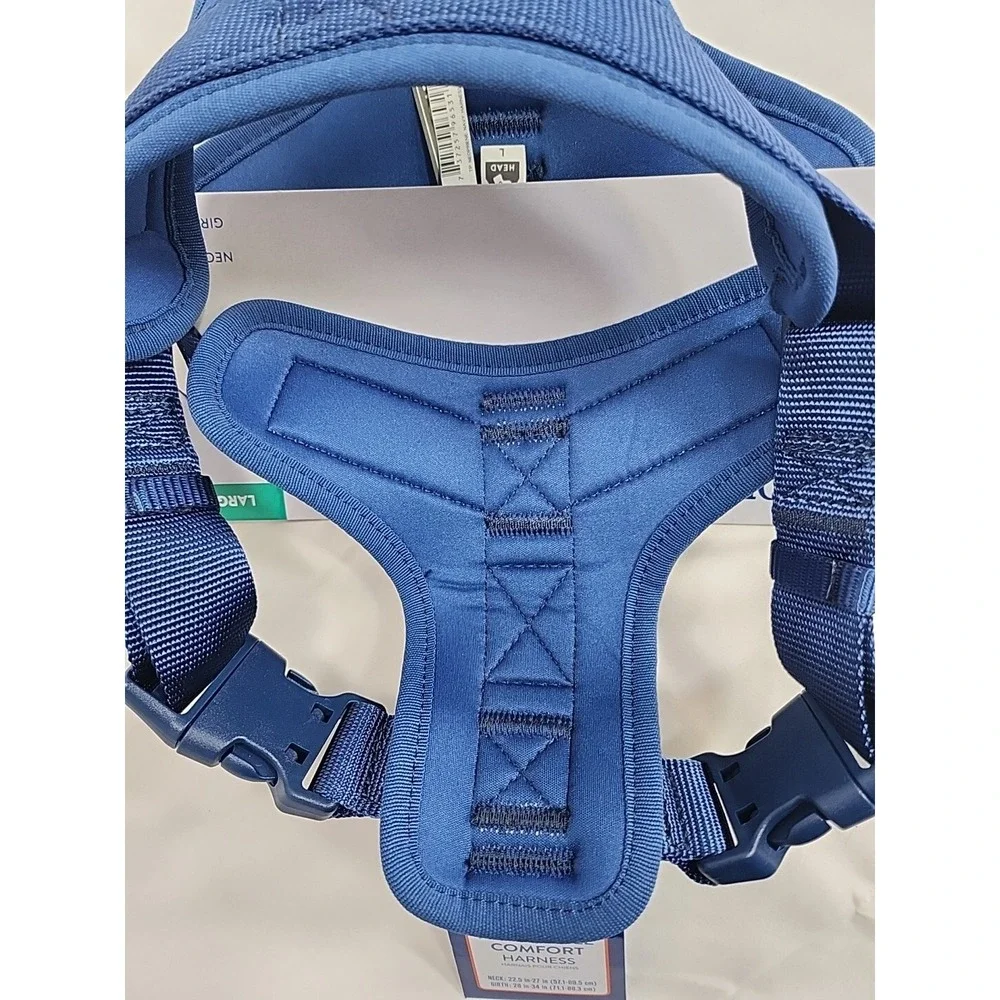 Top Paw Neoprene ROYAL BLUE Adjustable Harness Large ~ New! ~ Great For Pullers!